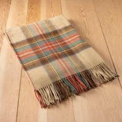 Lambswool Blanket in Stewart Dress Antique Tartan^Be Home Sale