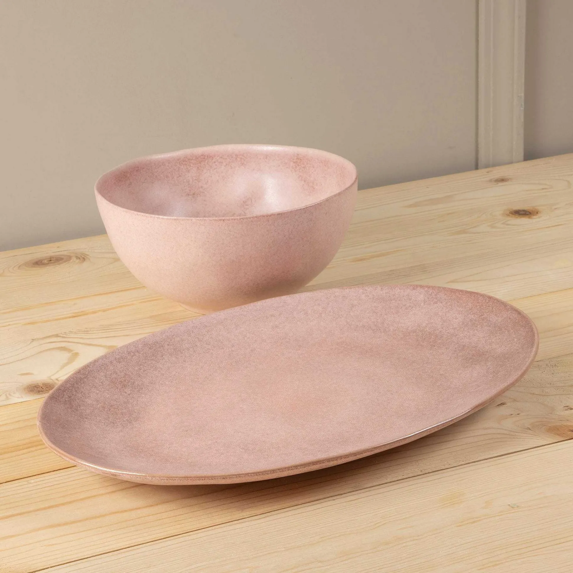 Livia 10.5" Serving Bowl, Rose