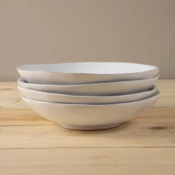 Livia Pasta Bowl, White, Set of 6^Be Home Cheap