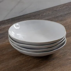 Livia Pasta Bowl, White, Set of 6^Be Home Cheap