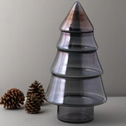 Luster Glass Tree Cookie Jar, Onyx^Be Home Discount