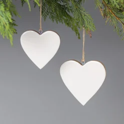 Mango Wood & Enamel Heart Ornament, Small^Be Home New