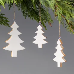 Mango Wood & Enamel Tree Ornament, Large^Be Home Discount