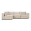 Mellow Single Seater Eco Fabric Sofa, Off White