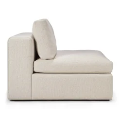 Mellow Single Seater Eco Fabric Sofa, Off White