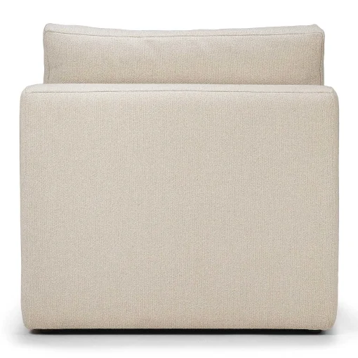 Mellow Single Seater Eco Fabric Sofa, Off White