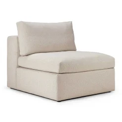Mellow Single Seater Eco Fabric Sofa, Off White