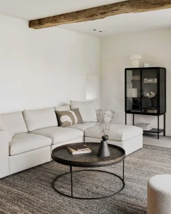 Mellow Single Seater Eco Fabric Sofa, Off White