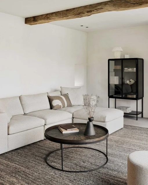 Mellow Single Seater Eco Fabric Sofa, Off White