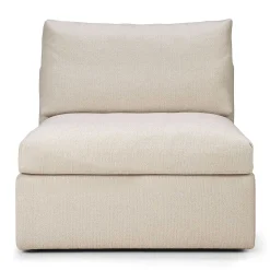 Mellow Single Seater Eco Fabric Sofa, Off White