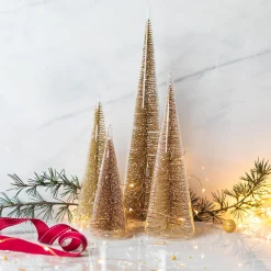 Modern Tree with Champagne Glitter, Large^Be Home Best Sale