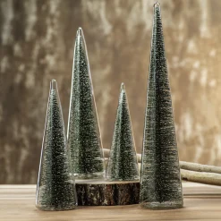 Modern Tree with Green Glitter, XL^Be Home Fashion