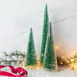 Modern Tree with Green Glitter, XL^Be Home Fashion
