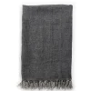 Montauk Linen Throw, Charcoal^Be Home Cheap