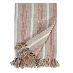 Montecito Oversized Throw, Terra Cotta & Natural^Be Home Online