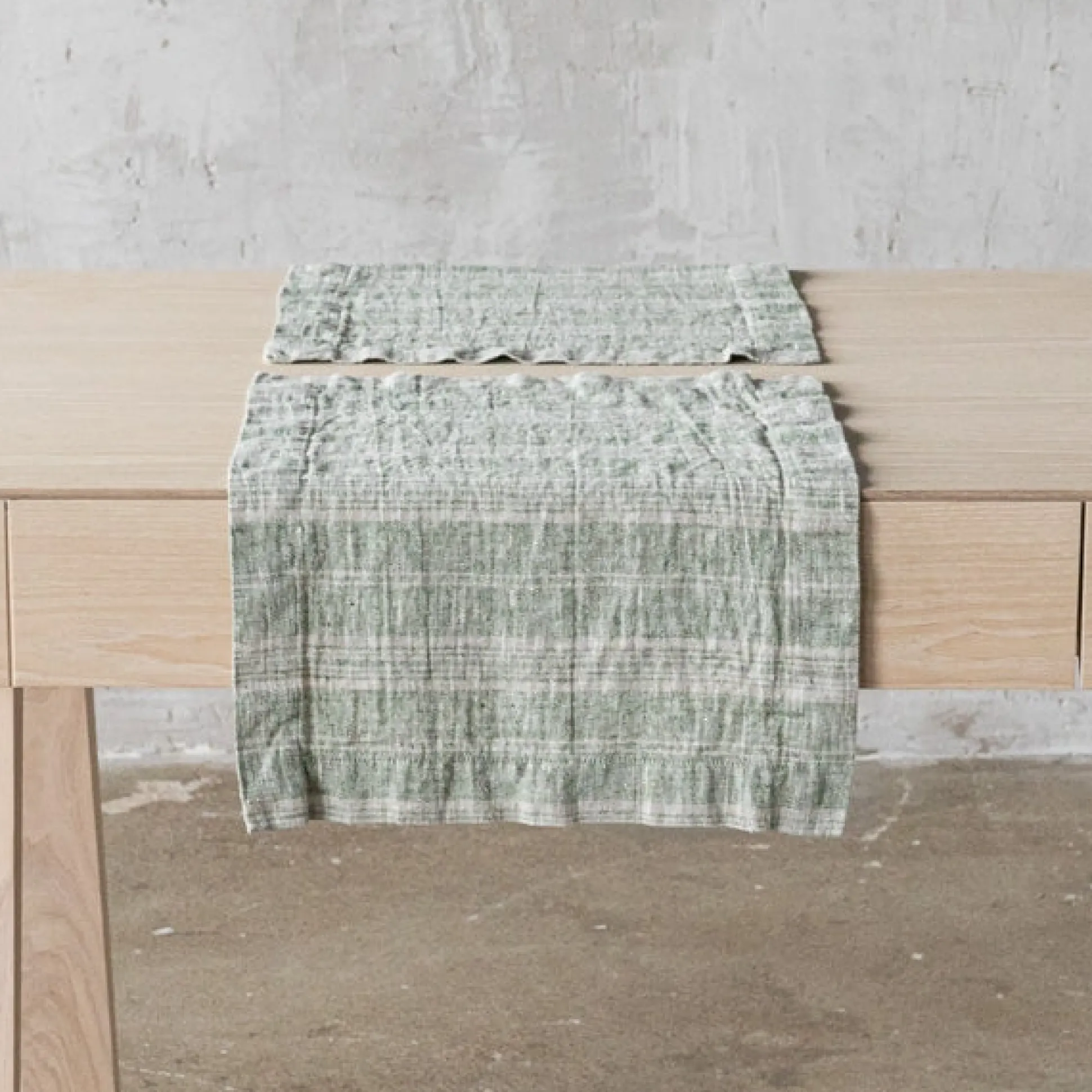 Multistripe Placemat, Forest Green and Natural, Set of 4^Be Home Flash Sale