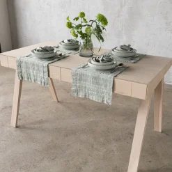 Multistripe Placemat, Forest Green and Natural, Set of 4^Be Home Flash Sale