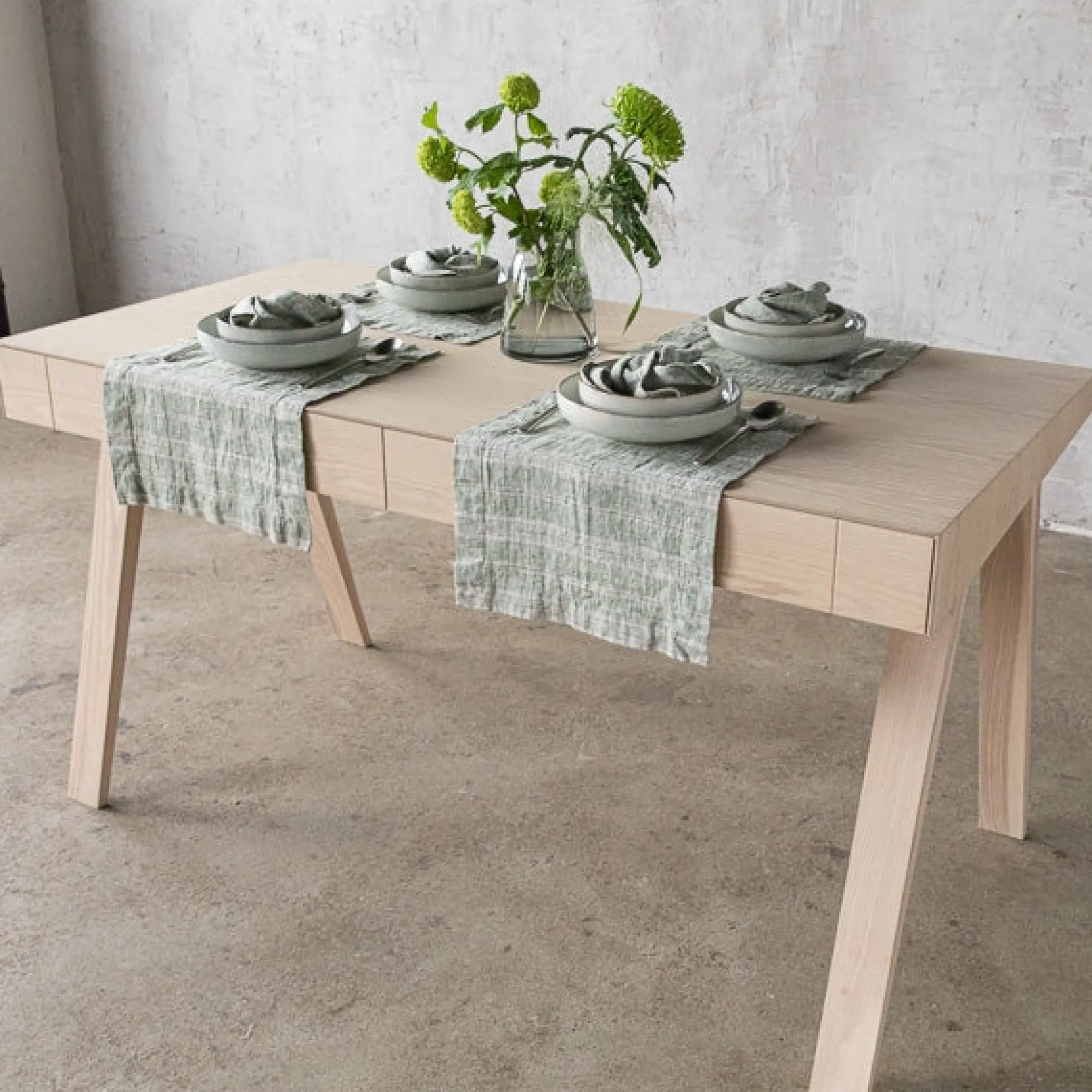 Multistripe Placemat, Forest Green and Natural, Set of 4^Be Home Flash Sale