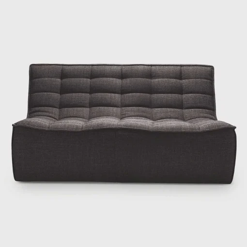 N701 2 Seater Sofa, Dark Grey