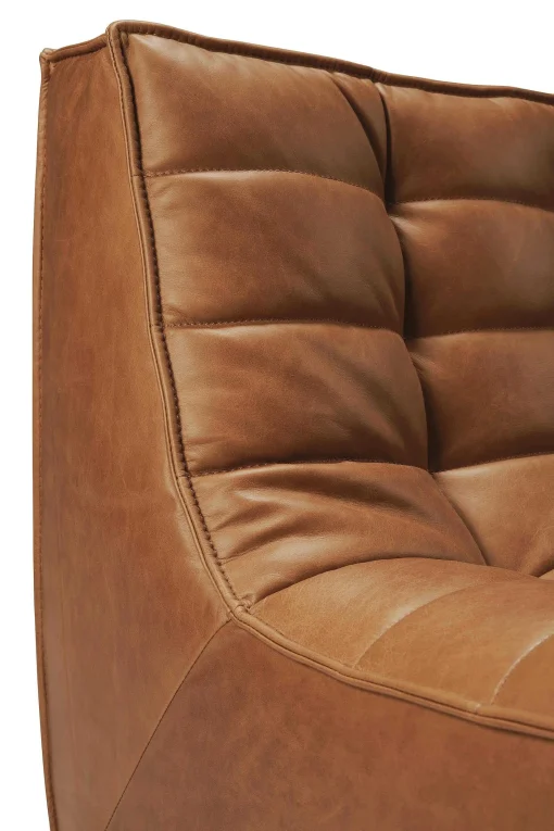 N701 2 Seater Sofa, Old Saddle Leather