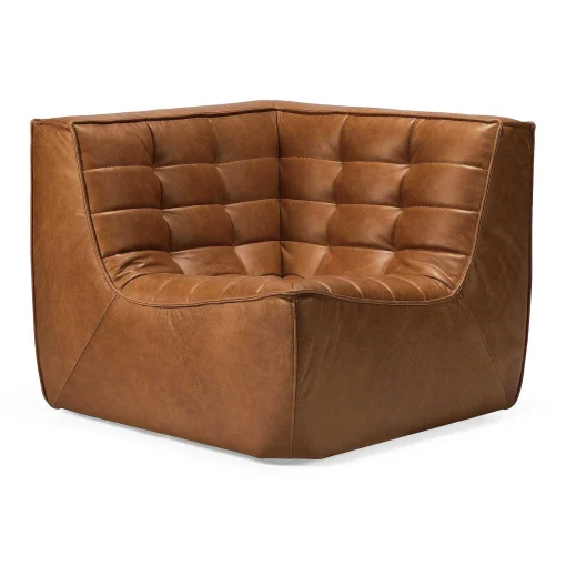 N701 Corner Sofa, Old Saddle Leather
