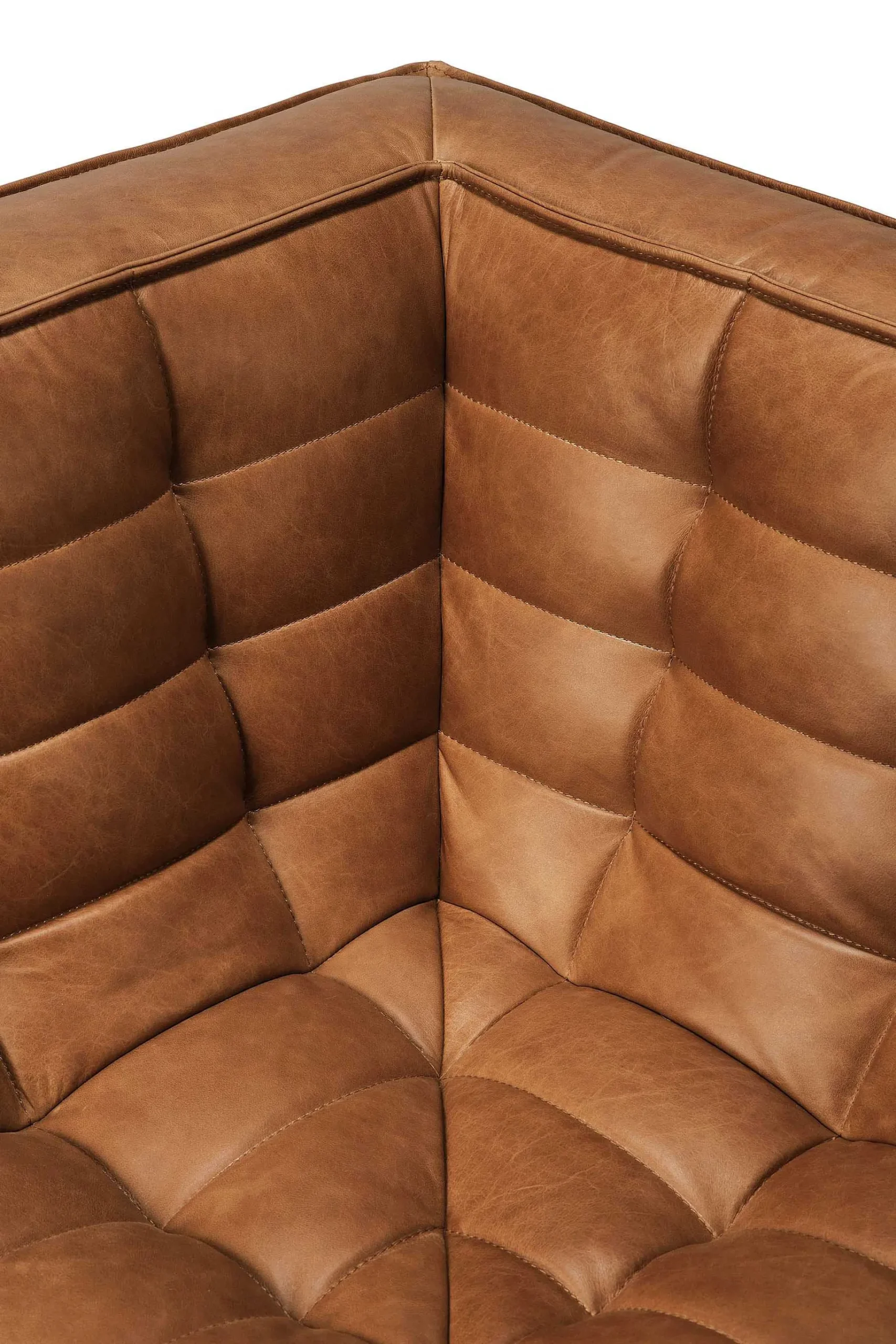 N701 Corner Sofa, Old Saddle Leather