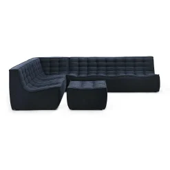 N701 Eco Fabric Footstool, Graphite
