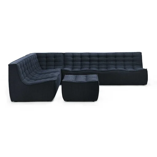 N701 Eco Fabric Footstool, Graphite