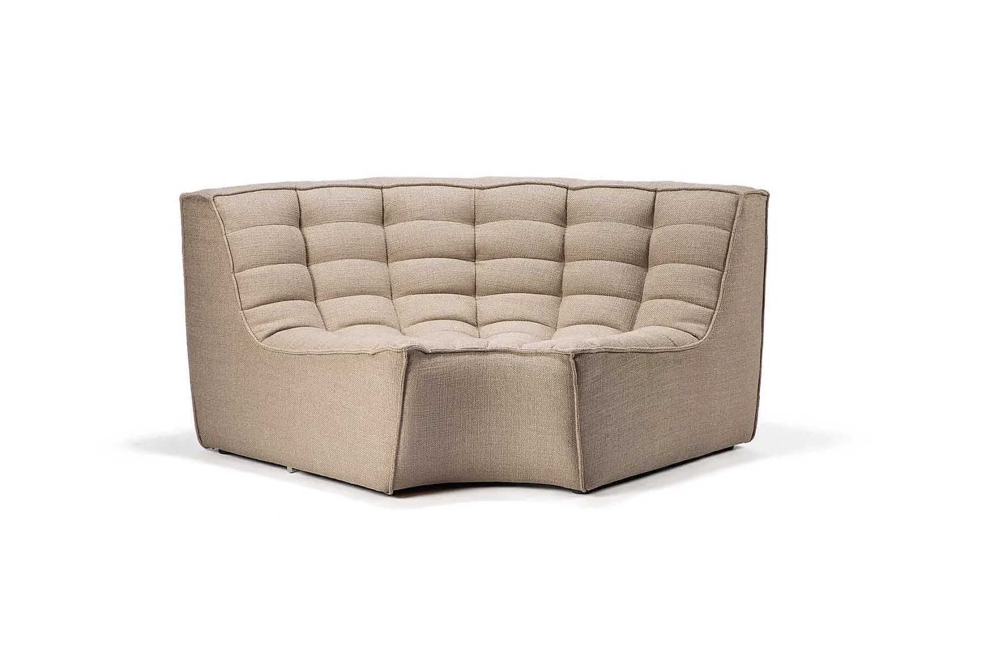N701 Round Corner Sofa, Beige