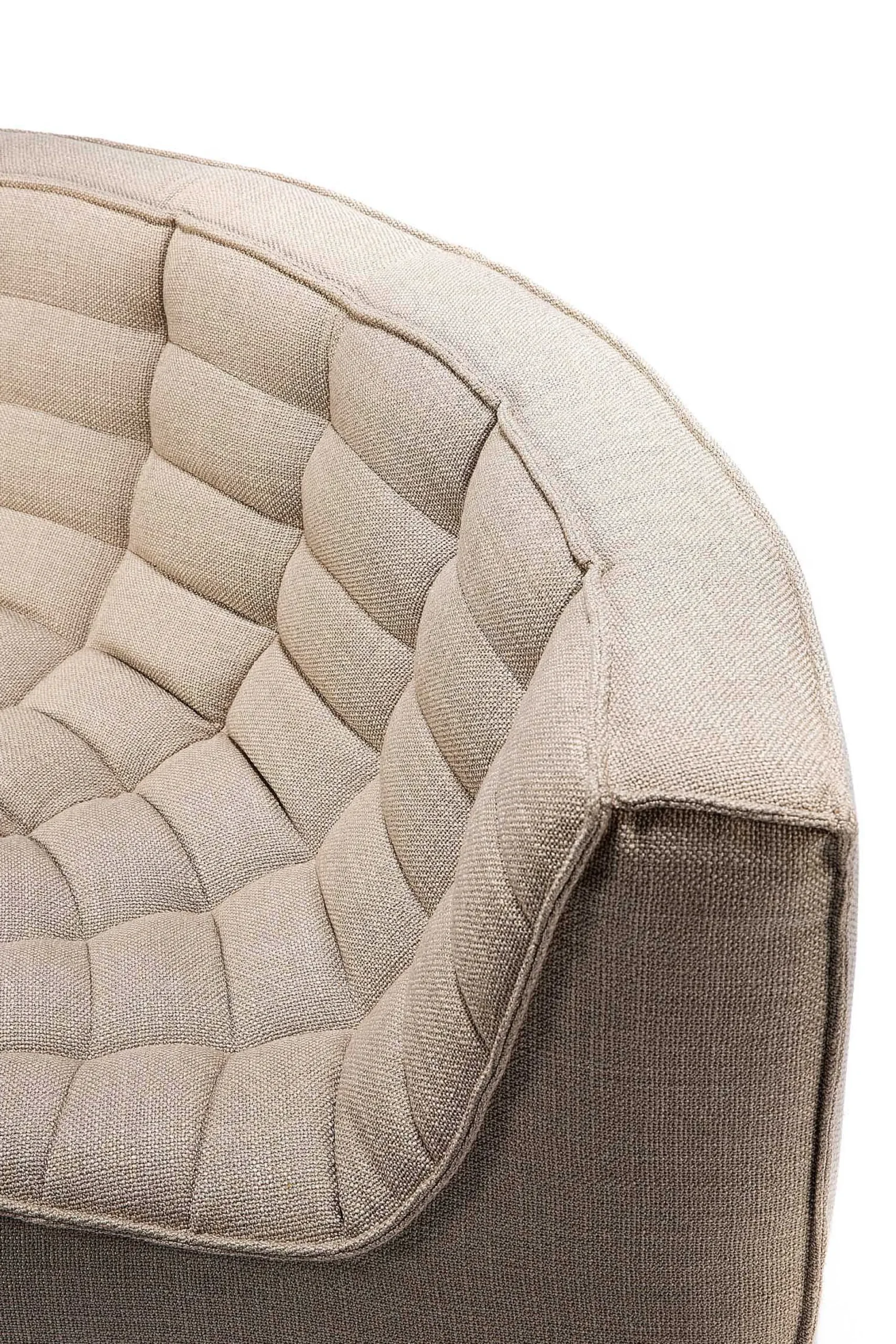 N701 Round Corner Sofa, Beige