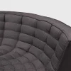 N701 Round Corner Sofa, Dark Grey