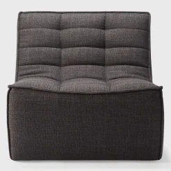 N701 Single Seater Sofa, Dark Grey