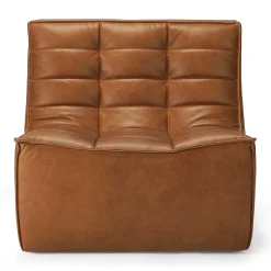N701 Single Seater Sofa, Old Saddle Leather