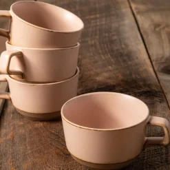 Naoshima Mug, Pink, Set of 4^Be Home Cheap