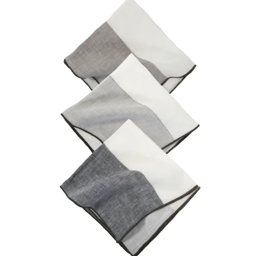 Napa Napkins, Set of 4, Light Grey^Be Home Cheap