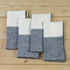 Napa Napkins, Set of 4, Navy^Be Home Outlet
