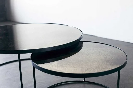 Nesting Coffee Table Set, Clear