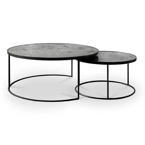 Nesting Coffee Table Set, Clear