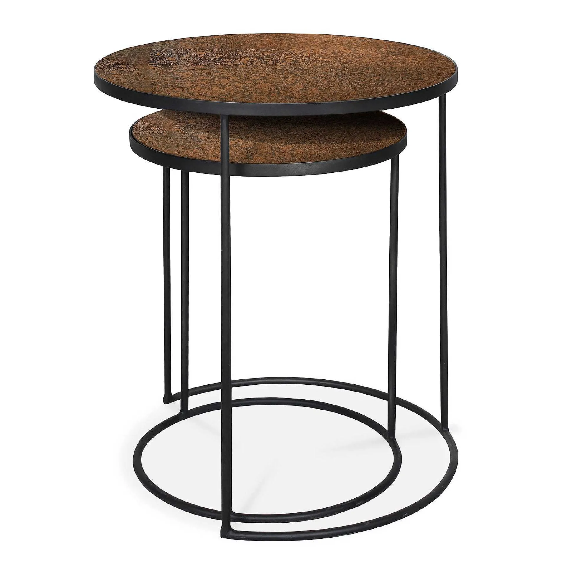 Nesting Side Table, Set Of 2, Bronze