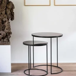 Nesting Side Table, Set Of 2, Bronze