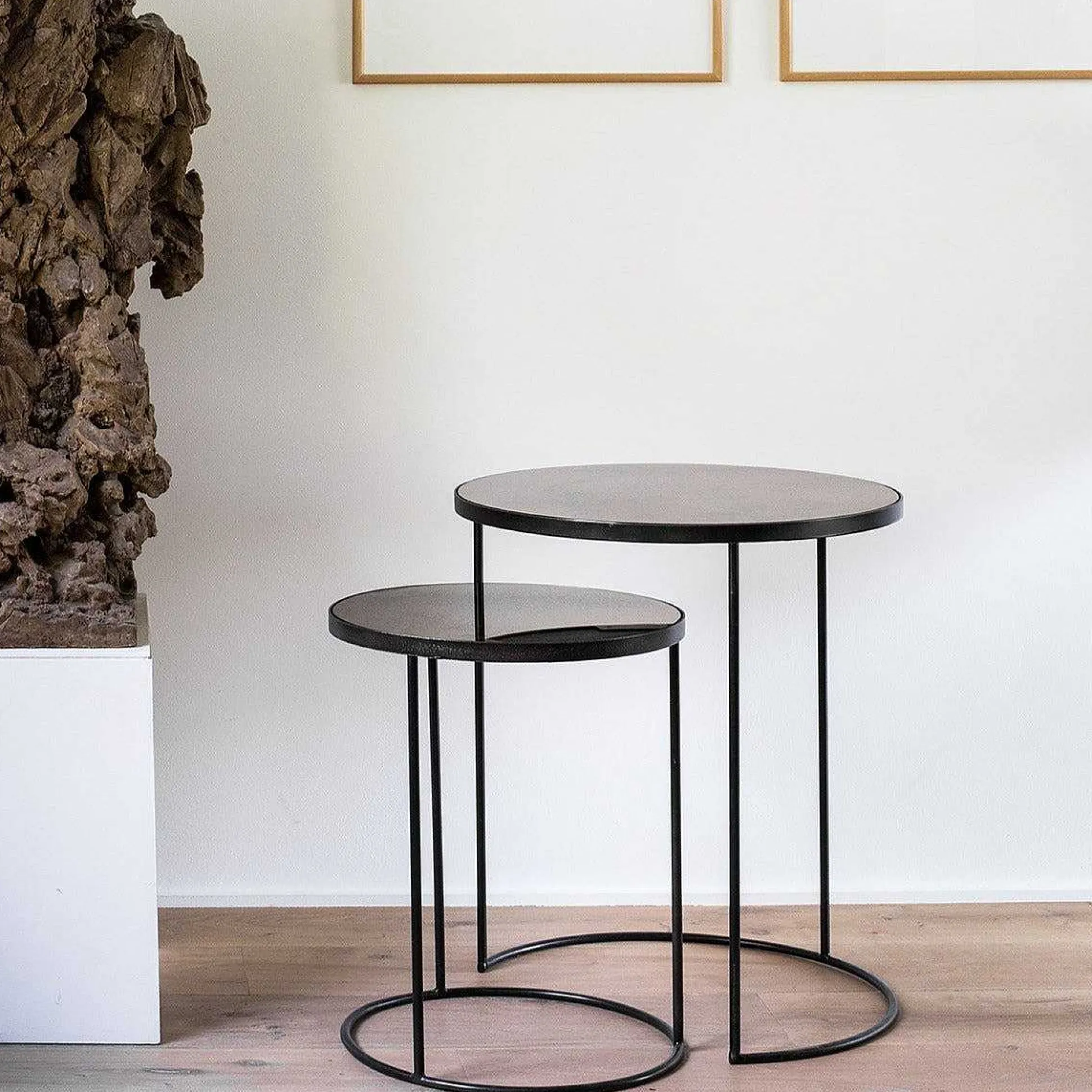 Nesting Side Table, Set Of 2, Bronze