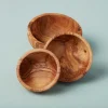 Olive Wood Nesting Bowls, Set of 3