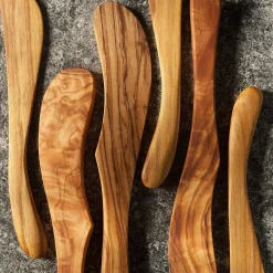 Olive Wood Spreaders, Set of 4
