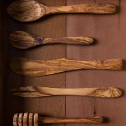 Olive Wood Spreaders, Set of 4