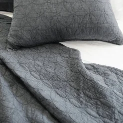 Oslo King Coverlet, Grey Denim^Be Home Clearance