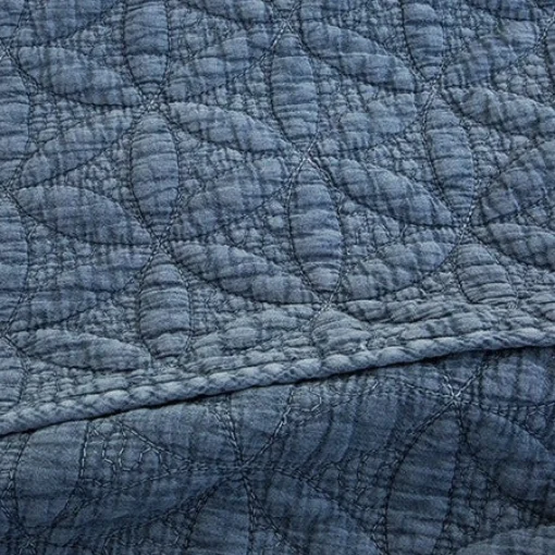 Oslo Large Euro Sham, Blue Denim^Be Home Cheap