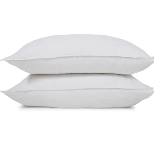 Parker Linen King Duvet Set, White^Be Home Store