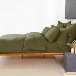 Parker Linen King Sham Set, Forest^Be Home Shop