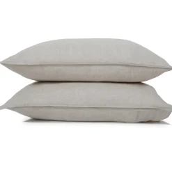 Parker Linen Standard Sham Set, Flax^Be Home Store