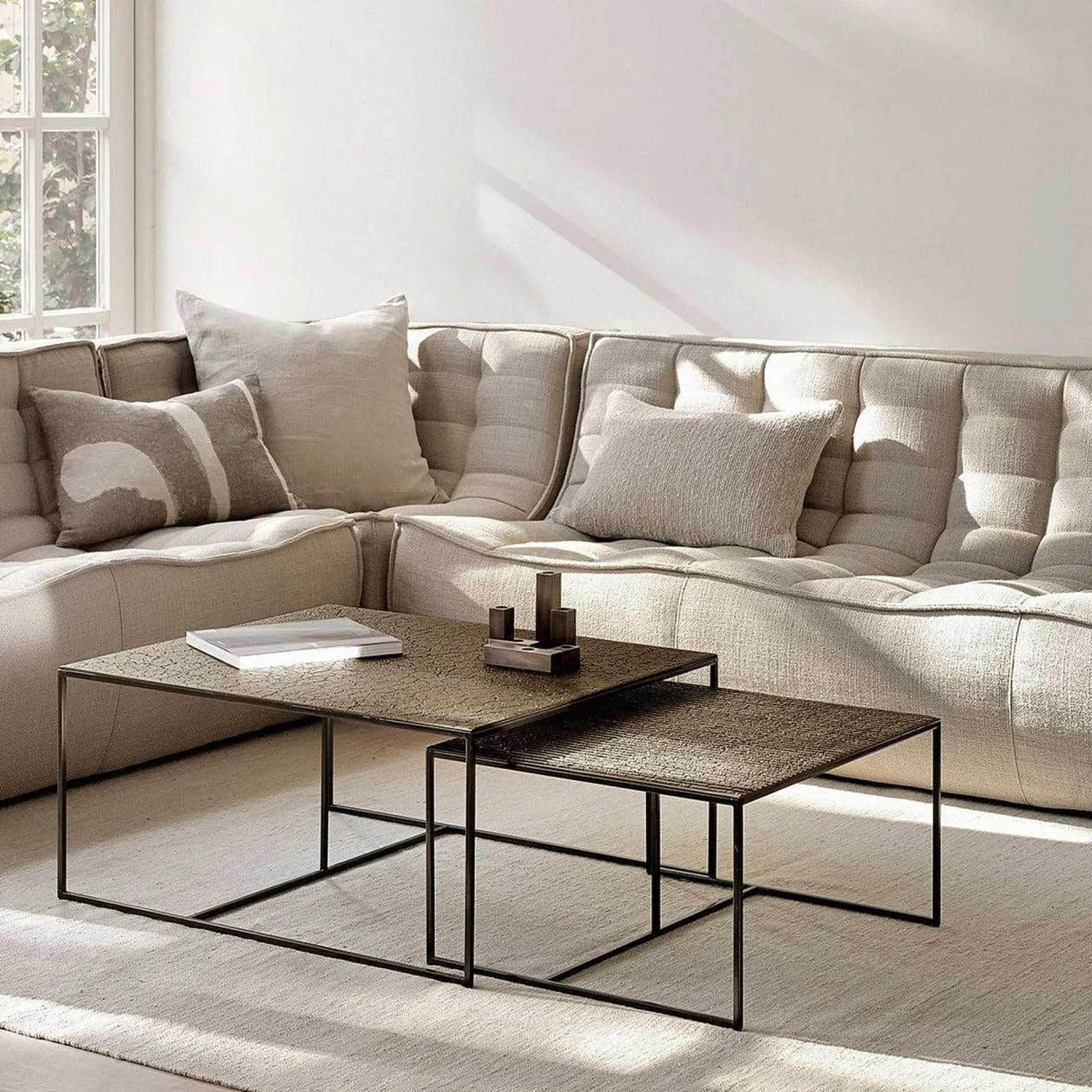 Pentagon Nesting Coffee Table, Set Of 2